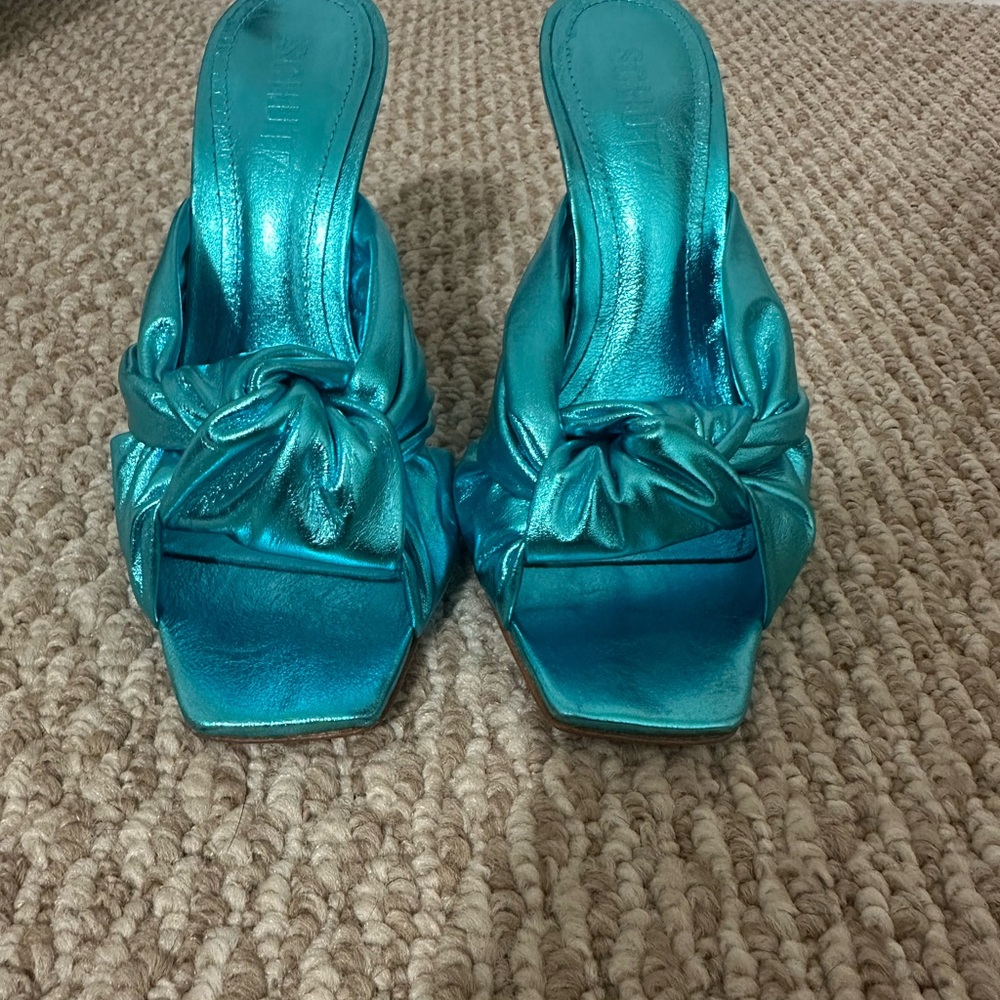 Schutz Teal Women's Shoes